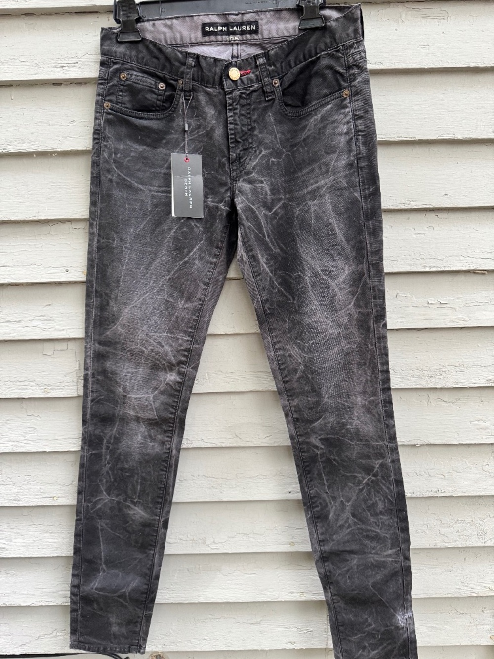 RARE Ralph Lauren Black Label 105 Jeans Ultra Slim Skinny Jeans Blk Sz 27 NWT